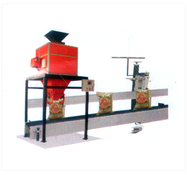 bagging system with stitching conveyor
